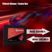 STORMAX  240GB 2,5'' SATAIII 530-500Mb/s RED SERIES SSD