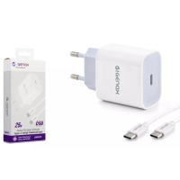 GENAX GNX011 TYPE-C PD ŞARJ ADAPTÖRÜ SET 25W BEYAZ