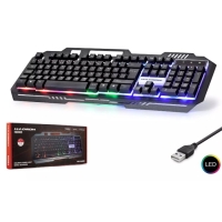 HADRON HD863 OYUN KLAVYE LEDLİ METAL KABLOLU Q