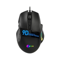 LENOVO Lecoo MS130 Kablolu 7200DPI 9 Makro Tuşlu RGB LED Aydınlatmalı Gaming Optik Mouse Siyah