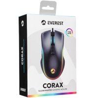 Everest SM-G56 CORAX Usb Black 7D Optical 7200dpi LED Illuminated Gaming Mouse