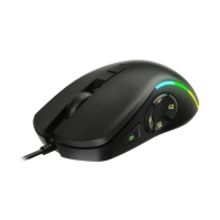LENOVO Lecoo MS140 Kablolu 6400DPI 10 Makro Tuşlu RGB LED Aydınlatmalı Gaming Optik Mouse Siyah