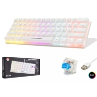 Hadron G508B Kablolu Oyuncu Mini Klavye Mekanik Blue Switch Rgb Q Beyaz