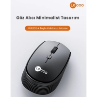 Lenovo Lecoo WS202 Kablosuz 1600DPI 4 Tuşlu Optik Mouse