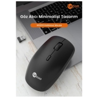 Lenovo Lecoo WS203 Kablosuz 2400DPI 4 Tuşlu Optik Mouse