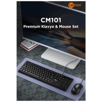 Lenovo Lecoo CM101 USB Kablolu Türkçe Q Klavye & Mouse Set